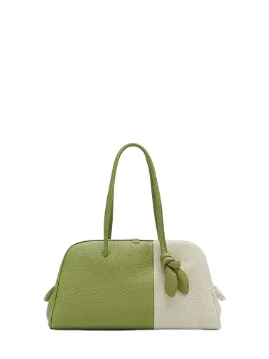 Jacquemus Women's Le Turismo Colorblocked Leather Shoulder Bag - Green Dusty | Thumbnail 1 Jacquemus Women's Le Turismo Colorblocked Leather Shoulder Bag - Green Dusty | Thumbnail 1
