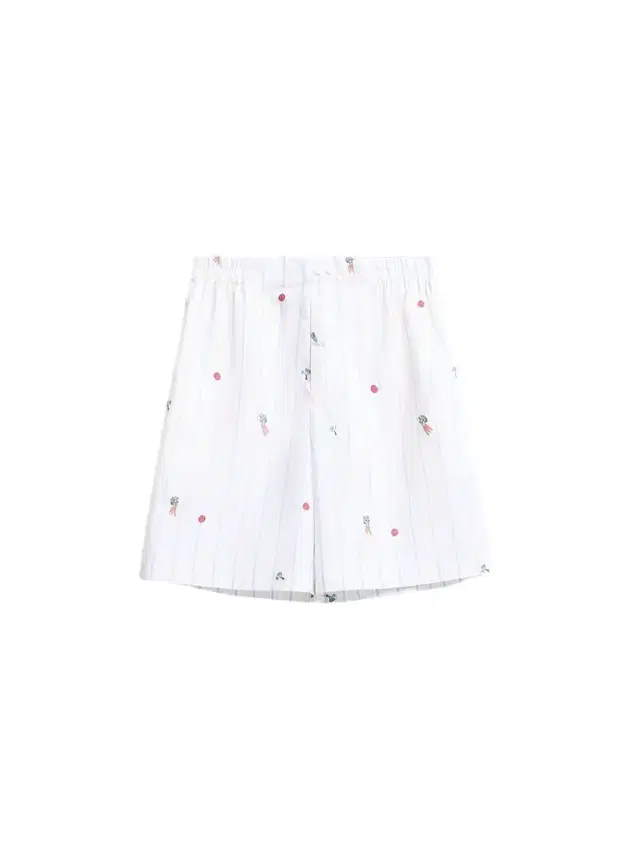 Jacquemus Men's Vegetable-Print Cotton Shorts - Blue Beige