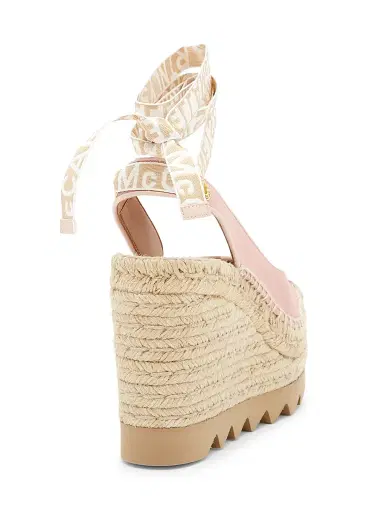 Stella McCartney Women's Gaia 110MM Espadrille Wedge Slingback Pumps - Pale Pink - Size 11 | Thumbnail 3