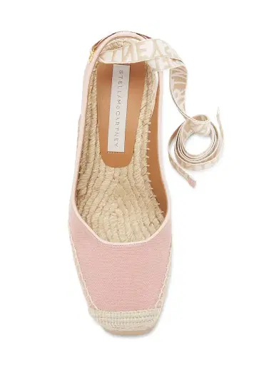 Stella McCartney Women's Gaia 110MM Espadrille Wedge Slingback Pumps - Pale Pink - Size 11 | Thumbnail 4