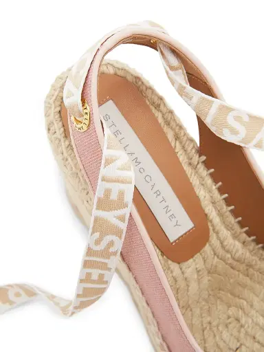 Stella McCartney Women's Gaia 110MM Espadrille Wedge Slingback Pumps - Pale Pink - Size 11 | Thumbnail 5