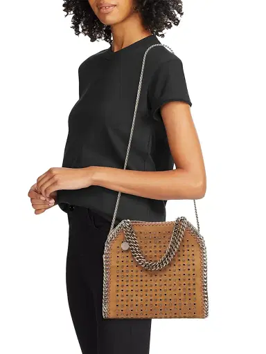Stella McCartney Women's Falabella Studded Eyelet Mini Bag | Thumbnail 2