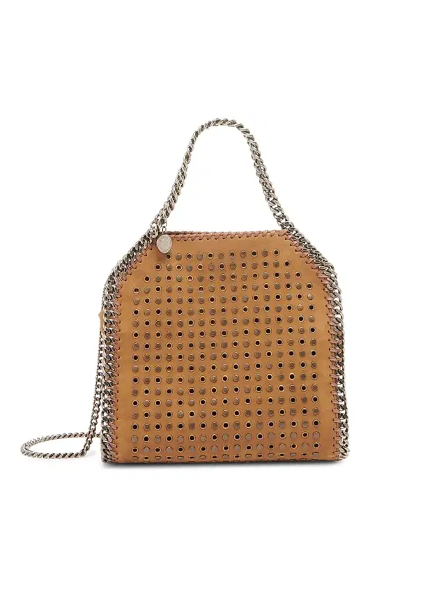 Stella McCartney Women's Falabella Studded Eyelet Mini Bag - Brandy