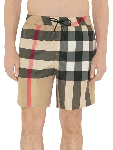 Burberry Men's Check Swim Shorts - Archive Beige Ip Check | Thumbnail 2