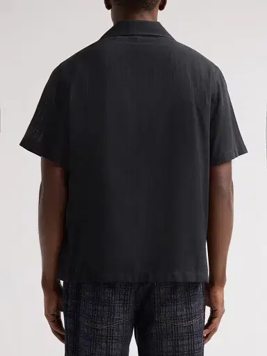 Burberry Men's Signature Check Cotton Camp Shirt | Thumbnail 3