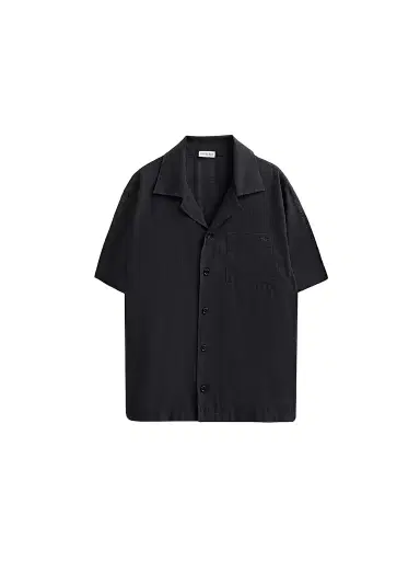 Burberry Men's Signature Check Cotton Camp Shirt | Thumbnail 1