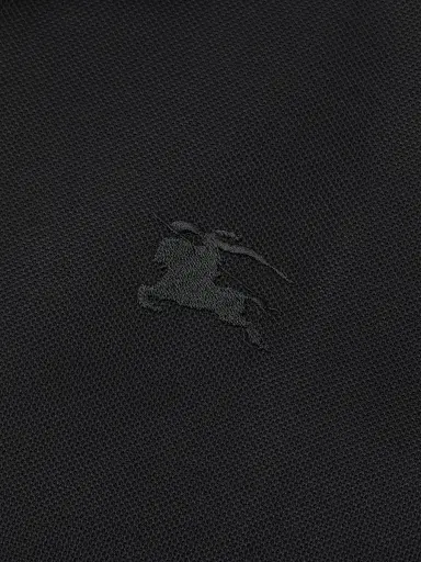 Burberry Men's Eddie EKD Cotton Polo Shirt - Black - Size Small | Thumbnail 6