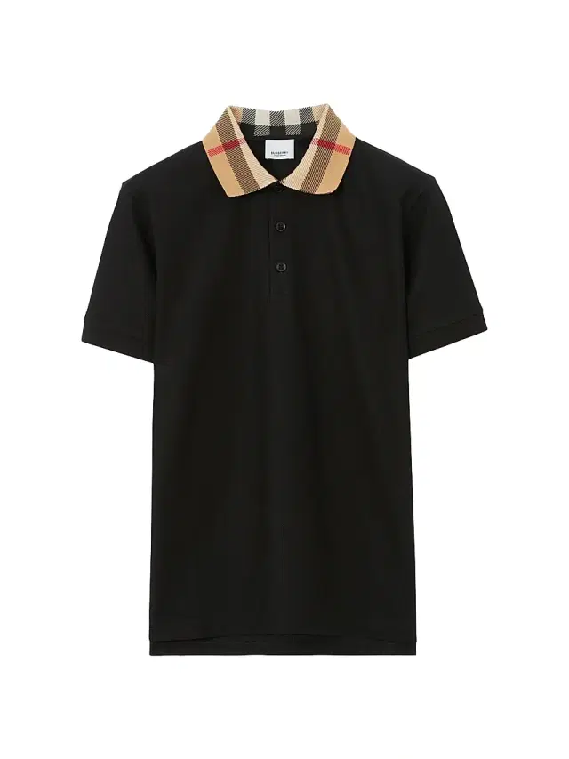 Burberry Men's Cody Cotton Polo Shirt - Black