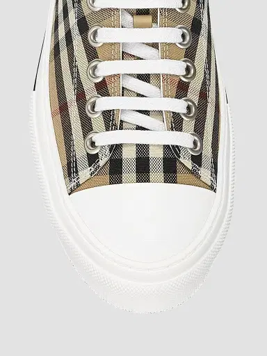 Burberry Men's Jack Check Tennis Sneakers | Thumbnail 4 Burberry Men's Jack Check Tennis Sneakers | Thumbnail 4