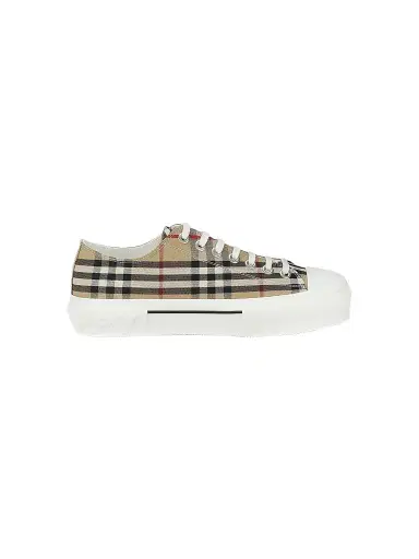 Burberry Men's Jack Check Tennis Sneakers | Thumbnail 1 Burberry Men's Jack Check Tennis Sneakers | Thumbnail 1