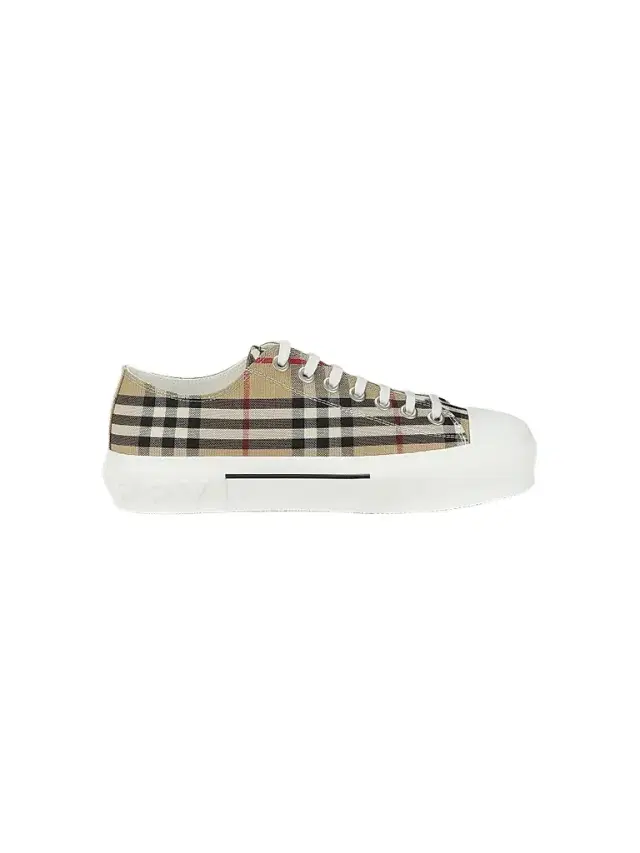 Burberry Men's Jack Check Tennis Sneakers - Archived Beige