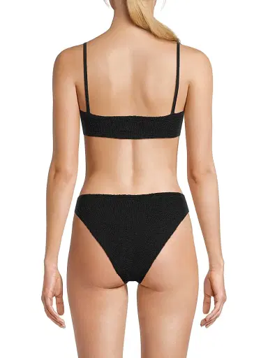 Hunza G Women's Alicia Textured Knit Bikini - Black | Thumbnail 5 Hunza G Women's Alicia Textured Knit Bikini - Black | Thumbnail 5