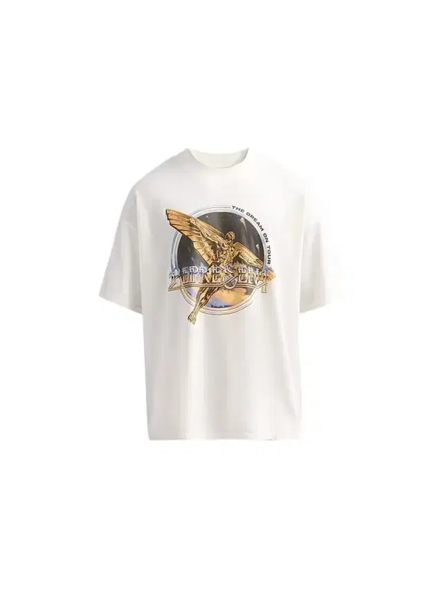 Men's Golden Tour Graphic Cotton T-Shirt - Flat White