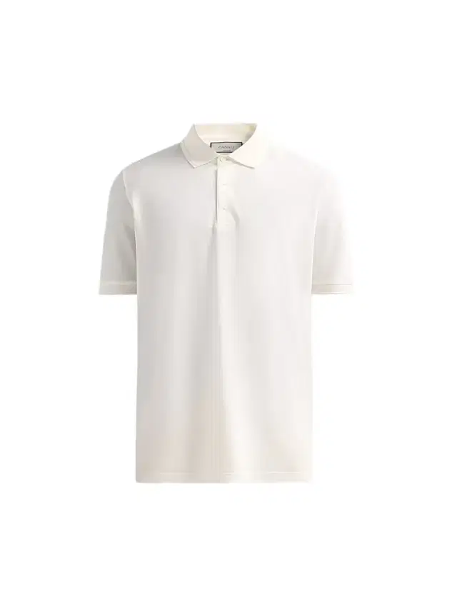 Canali Men's Cotton Piqué Polo Shirt - White