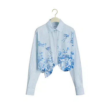 Dior Dioriviera Tied Cropped Blouse | Thumbnail 1