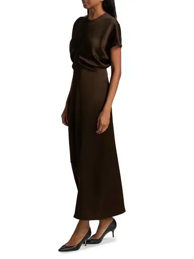 TOTEME Women's Slouch Waist Maxi Dress - Bark - Size 2 | Thumbnail 4 TOTEME Women's Slouch Waist Maxi Dress - Bark - Size 2 | Thumbnail 4