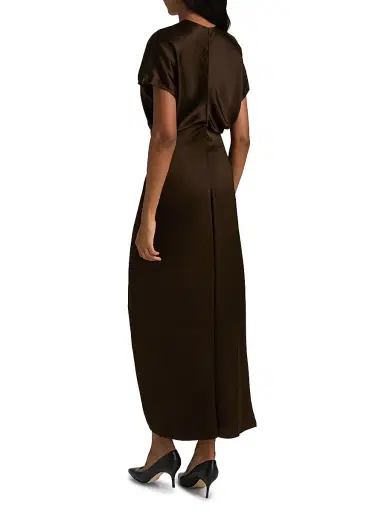 TOTEME Women's Slouch Waist Maxi Dress - Bark - Size 2 | Thumbnail 5 TOTEME Women's Slouch Waist Maxi Dress - Bark - Size 2 | Thumbnail 5