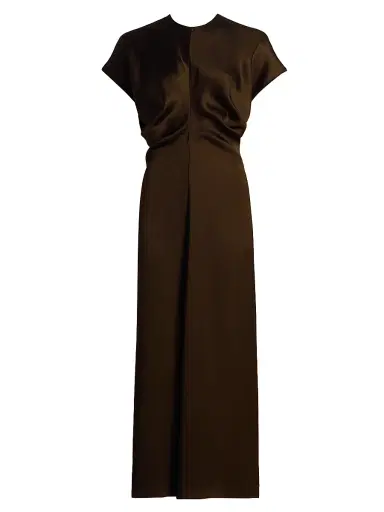 TOTEME Women's Slouch Waist Maxi Dress - Bark - Size 2 | Thumbnail 1 TOTEME Women's Slouch Waist Maxi Dress - Bark - Size 2 | Thumbnail 1