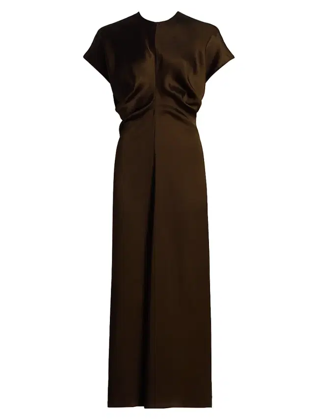 Women's Slouch Waist Maxi Dress - Bark