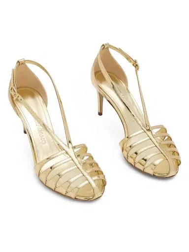Ferragamo Women's Lilie 70MM Leather Sandals | Thumbnail 2