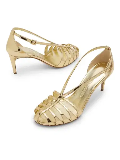 Ferragamo Women's Lilie 70MM Leather Sandals | Thumbnail 6