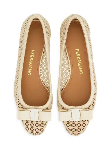 Ferragamo Women's Vara 2.0 30MM Mesh Block-Heel Pumps | Thumbnail 5