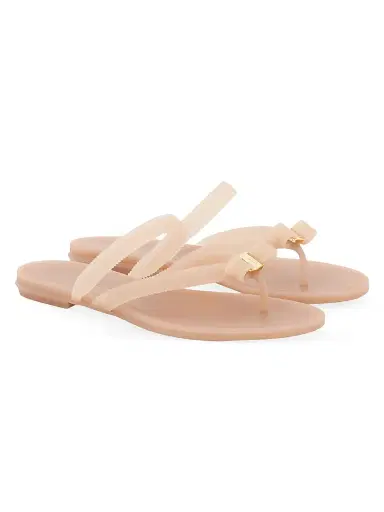 Ferragamo Women's Jealsa Bow Thong Sandals - Dusty Pink - Size 11 | Thumbnail 4