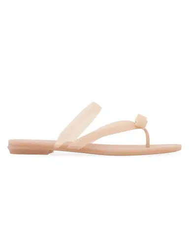 Ferragamo Women's Jealsa Bow Thong Sandals - Dusty Pink - Size 11 | Thumbnail 1