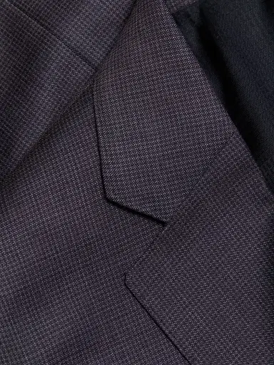Emporio Armani Men's Micro Houndstooth Wool Suit - Blue Grey - Size 40 | Thumbnail 7