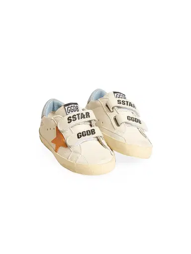 Golden Goose Baby Boy's, Little Boy's & Boy's Old School Leather Sneakers - White Orange Blue - Size 12 (Child) | Thumbnail 2 Golden Goose Baby Boy's, Little Boy's & Boy's Old School Leather Sneakers - White Orange Blue - Size 12 (Child) | Thumbnail 2