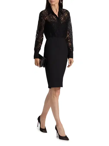 Chiara Boni La Petite Robe Women's Manal Lace Shirt | Thumbnail 2 Chiara Boni La Petite Robe Women's Manal Lace Shirt | Thumbnail 2