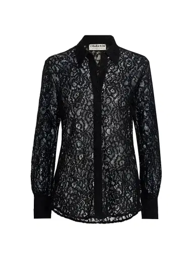 Chiara Boni La Petite Robe Women's Manal Lace Shirt | Thumbnail 1 Chiara Boni La Petite Robe Women's Manal Lace Shirt | Thumbnail 1