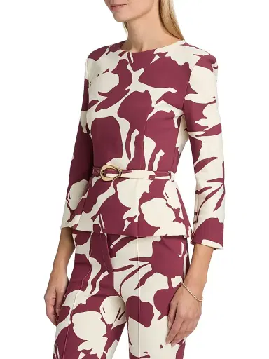 Chiara Boni La Petite Robe Women's Adar Printed Top | Thumbnail 4 Chiara Boni La Petite Robe Women's Adar Printed Top | Thumbnail 4