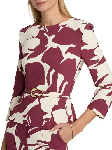 Chiara Boni La Petite Robe Women's Adar Printed Top | Thumbnail 6 Chiara Boni La Petite Robe Women's Adar Printed Top | Thumbnail 6