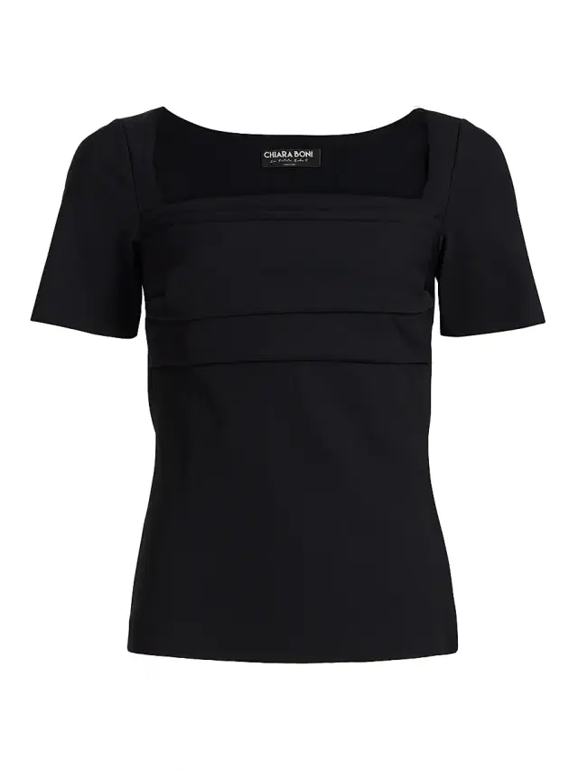 Chiara Boni La Petite Robe Women's Bahy Square Neck Top - Black
