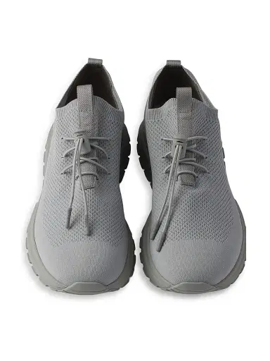 Prada Women's Prax Stretch Knit Sneakers - Grey | Thumbnail 2 Prada Women's Prax Stretch Knit Sneakers - Grey | Thumbnail 2