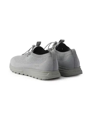 Prada Women's Prax Stretch Knit Sneakers - Grey | Thumbnail 3 Prada Women's Prax Stretch Knit Sneakers - Grey | Thumbnail 3