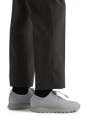 Prada Women's Prax Stretch Knit Sneakers - Grey | Thumbnail 5 Prada Women's Prax Stretch Knit Sneakers - Grey | Thumbnail 5