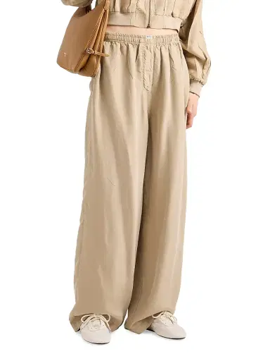 Prada Women's Old Silk Pants - Beige - Size 6 | Thumbnail 3 Prada Women's Old Silk Pants - Beige - Size 6 | Thumbnail 3
