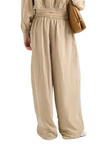 Prada Women's Old Silk Pants - Beige - Size 6 | Thumbnail 4 Prada Women's Old Silk Pants - Beige - Size 6 | Thumbnail 4
