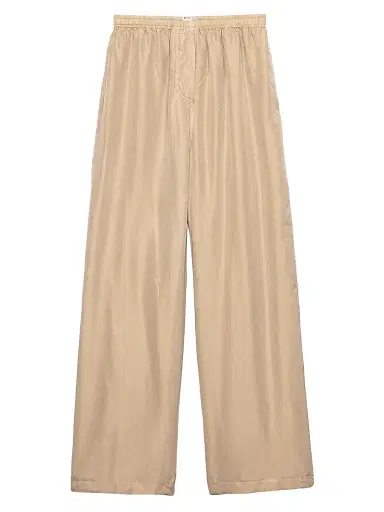 Prada Women's Old Silk Pants - Beige - Size 6 | Thumbnail 1 Prada Women's Old Silk Pants - Beige - Size 6 | Thumbnail 1