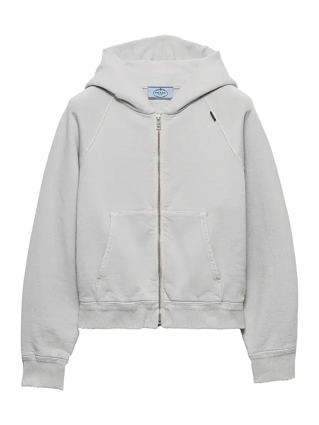 Prada Women's Cotton Hoodie Jacket - Grey