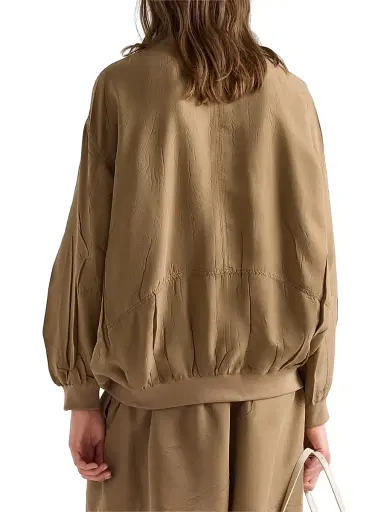 Prada Women's Old Silk Bomber Jacket | Thumbnail 4 Prada Women's Old Silk Bomber Jacket | Thumbnail 4