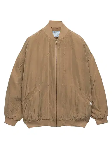 Prada Women's Old Silk Bomber Jacket | Thumbnail 1 Prada Women's Old Silk Bomber Jacket | Thumbnail 1