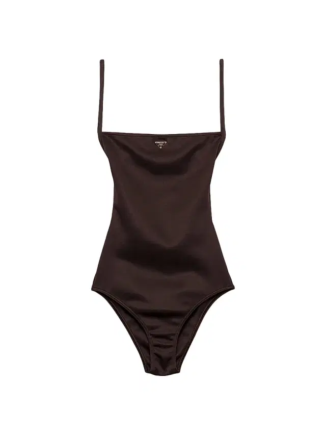 Women's Interlock Knit One-Piece Swimsuit - Brown