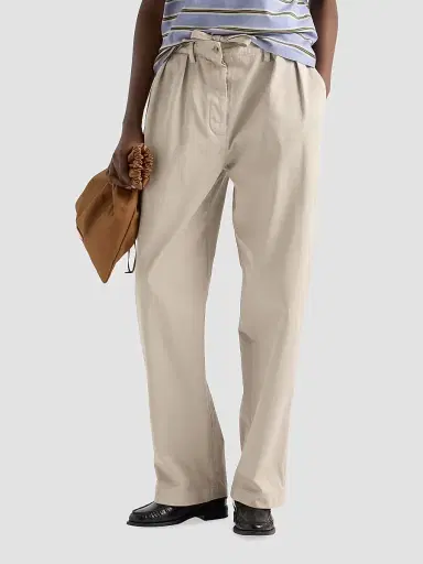 Prada Women's Old Gabardine Pants - Beige Khaki - Size 10 | Thumbnail 2 Prada Women's Old Gabardine Pants - Beige Khaki - Size 10 | Thumbnail 2