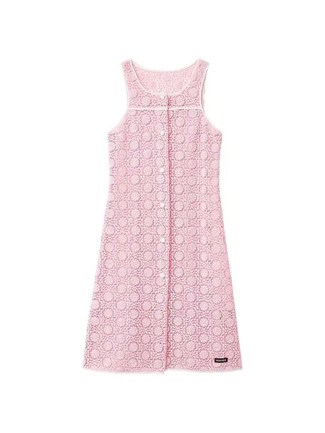 Women's Macrame Dress - Pink