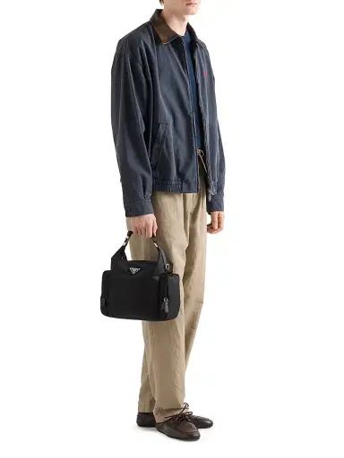Prada Men's Re-Nylon and Saffiano Leather Shoulder Bag | Thumbnail 2