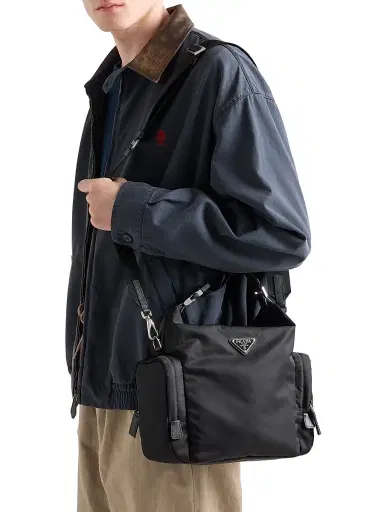 Prada Men's Re-Nylon and Saffiano Leather Shoulder Bag | Thumbnail 3