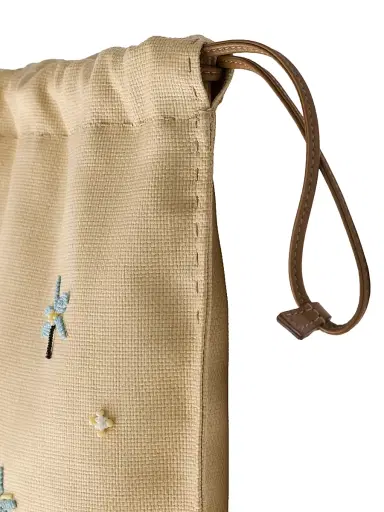 Prada Women's Embroidered Canvas Pouch | Thumbnail 3